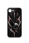 غطاء هاتف iPhone 16e Vorian Black Hole باللون الأسود والفضي مع تصميم نسر. - 2