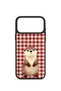 iPhone 18 Pro Vorian Black Hole Case, Burgundy Plaid, Water Otter. - 2