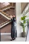 Maxi Trench Coat with Crocodile Pattern - 4