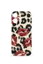 iPhone 16 Plus Vorian Mika Camera Protective Case, Leopard Lipstick Pattern.