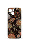 iPhone 13 Vorian Mika Camera Protective Case, Dark Baroque Floral Design.