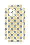 iPhone 15 Pro Max Vorian Camera Protective Case, Cream Blue Polka Dot Design. - 2