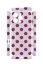 iPhone 16 Pro Max Vorian Camera Protective Case, Lilac Burgundy Polka Dot Design. - 2