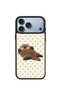 iPhone 18 Pro Vorian Black Hole Case, Polka Dot Sleeping Otter Design.