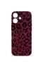 iPhone 16 Vorian Mika Camera Protective Case, Fuchsia Leopard Print.