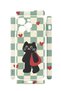 iPhone 14 Pro Vorian Camera Protective Case with Checkered Cat Design. - 2
