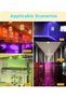 أضواء LED قابلة لإعادة الشحن مع جهاز تحكم عن بعد، إضاءة تحت الخزانة متعددة الألوان RGB، مغناطيسية قابلة للتركيب بالضغط - 4