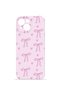 iPhone 13 Vorian Camera Protective Case with Candy Pink Ribbons.
