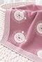 100% Cotton Baby Blanket with Sleeping Lion Pattern – Soft Knitted Baby Blanket 90X90 - 2