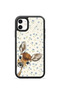 iPhone 11 Vorian Black Hole Case with Floral Fawn Design.