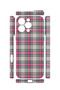 iPhone 16 Pro Max Vorian Camera Protective Case, Grey and Fuchsia Plaid. - 2