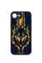 iPhone 16E Vorian Black Hole Case, Navy Blue with Gold Accents. - 2