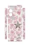 iPhone 16 Plus Vorian Camera Protective Case, Pink Satin Star Design. - 2