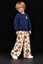 Boys and Girls Fruit Printed 3 Thread Cotton Sweatshirt Cotton Top and Bottom Set - 4