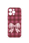 iPhone 16 Pro Max Vorian Camera Protective Case with Cherry-Patterned Square Bow.