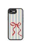 iPhone 16E Vorian Black Hole Case, Tied Stripe Design.