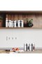 6 Pack 20 oz Stainless Steel Kitchen Canisters with Window, Silver - 5