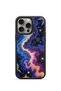 iPhone 15 Pro Max Vorian Black Hole Case, Blue and Purple Galaxy River Design.