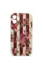 iPhone 11 Vorian Camera Protective Case with Burgundy Rose Stripe