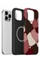 iPhone 13 Pro Vorian Magsafe Dual-Layer Wine Mosaic Case - 3