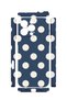 iPhone 16 Pro Max Vorian Camera Protective Case, Navy Blue with Cream Polka Dots. - 2