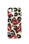 iPhone 13 Vorian Mika Camera Protective Case, Leopard Lipstick Pattern.