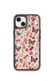 iPhone 14 Vorian Black Hole Case with Colorful Retro Butterfly Stickers.