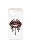 iPhone 13 Vorian Mika Camera Protective Case, Dripping Leopard Lips Design.