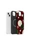 غطاء هاتف iPhone 14 Plus من Vorian MagSafe، تصميم مزدوج الطبقات، لون "ميرلو" (Merlot). - 3
