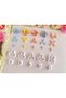 Flower Making Ceramic-Polymer Clay Mold Stamp Set, 10 Pieces, Jewelry Flower Making Tool.