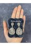 Bridal Henna Crown and Evening Earrings with Drop Stones. |   Victoria Model Sultan Crown - 4