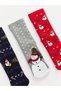 High-Quality Items from Çelebi Store: Set of 3 New Year's-Themed Boys' Socks - 3