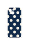 iPhone 13 Vorian Camera-Protective Case, Navy Blue with Cream Polka Dots.