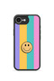 iPhone 16E Vorian Black Hole Case, Pastel Rainbow Smile.