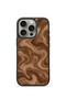 غطاء هاتف iPhone 16 Pro Max من Vorian، بتصميم "الثقب الأسود" ونقشة "الرخام البني" و"الأمواج".