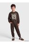 Rmz Gi̇yi̇m Farkiyla Printed Boys' Tracksuit Set