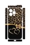 iPhone 15 Pro Vorian Camera Protective Case with Gold Heart and Leopard Print. - 2