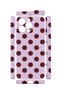 iPhone 15 Pro Max Vorian Camera Protective Case, Lilac Burgundy Polka Dot - 2