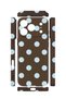 iPhone 18 Pro Max Vorian Camera Protective Case, Coffee Blue Polka Dot Design. - 2