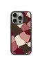 iPhone 16 Pro Vorian Black Hole Case, Wine Mosaic.