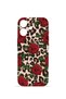 iPhone 16 Plus Vorian Camera Protective Case with Rose and Leopard Print.