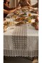 Luxury Gift-Boxed Bridal Set with Glittery and Embroidered Lace Tablecloth - Custom-Designed Living Room and Dining Tablecloth - 5