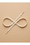 Cream-Colored Wavy Zigzag Shoelaces, 120 Cm, for Sneakers and Sports Shoes. - 4