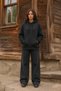 Women's Wing Stone Printed Hooded 3-Thread Brushed Oversized Sweatshirt - 2
