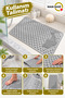 Non-Slip Shower Mat with Suction Cups, 35X68 Cm, White – with Dolphin Design, Massage Effect, Water Drainage Holes, Non-Slip, M-10. - 4