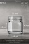 50 Pieces Wholesale 40 Cc Multi-Purpose Mini-Small Glass Jars with Metal Lids, for Baby Food, Wedding, Engagement, and Henna Candy – 40 ml Set. - 2