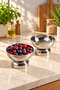 Elsa 4-Piece Stainless Steel Serving Bowl Set with Legs, 9 Cm, for Breakfast and Dessert Presentation. - 4