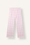 Regular Fit Plaid Long Sleeve Button-Down Top and Elastic Waist Pajama Set H9778Ax26Au - 6
