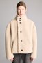 Regular Fit Buttoned Plush-Lined Leather-Look Thick Coat I2764Ax26Wn - 6