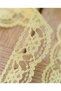 Lemon Yellow Floral Patterned Wide Lace Shoelaces, 120 Cm, for Sneakers & Linen Shoes. - 5